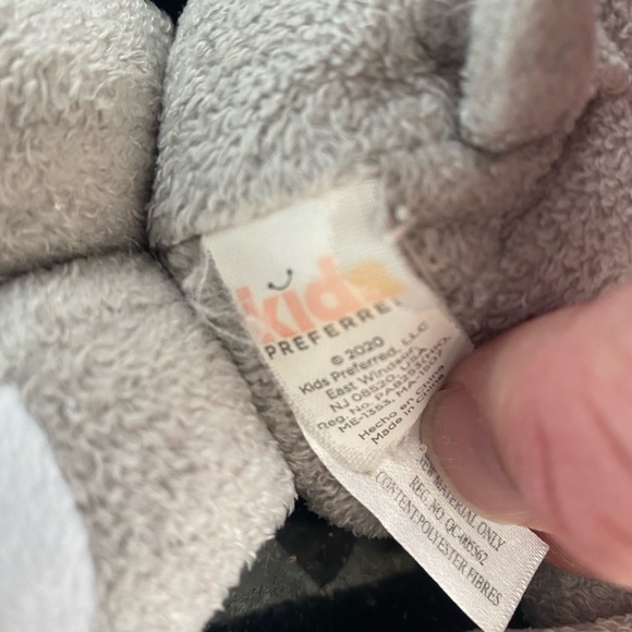 Kids Preferred Snug Hugs Elephant Security Plush 6” Gray - Picture 7 of 8